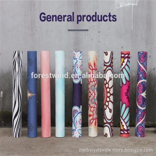 China Supplier New Product Printed non-slip Natural Rubber Yoga Mat